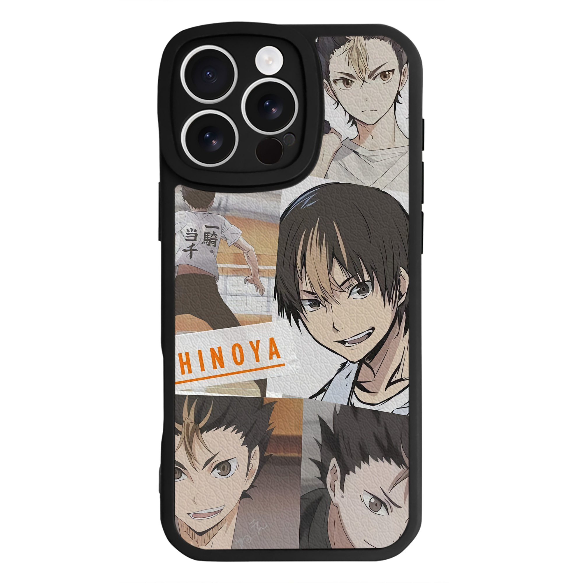 （画像用） ハイキュー!! Haikyu!! 【iPhone 16シリーズ対応】シリコンスマホケース（レザー調） 材質：シリコン